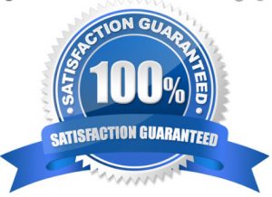 100% Customer Satisfaction is important to us.